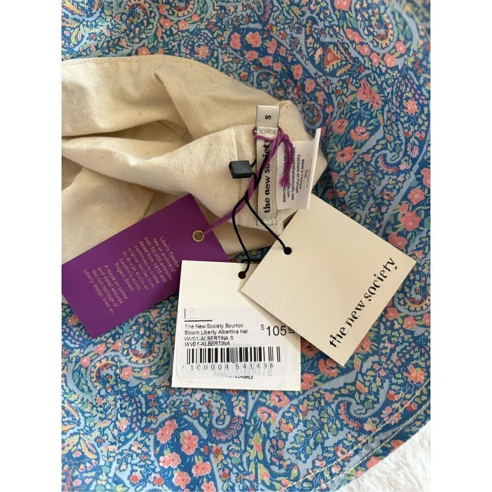 The New Society Bourton Bloom Liberty Fabric Albertina Hat- Small